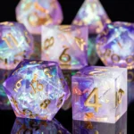 7pc RPG Dice Set - Amethyst Prism