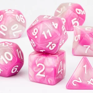 pc RPG Dice Set - Bubblegum Barrage